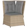 vidaXL Patio Lounge Set Beige and Brown