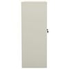 vidaXL Office Cabinet with Planter Box Light Gray 35.4"x15.7"x50.4" Steel