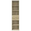 vidaXL Highboard Sonoma oak Engineered wood Tall Highboard Rectangular
