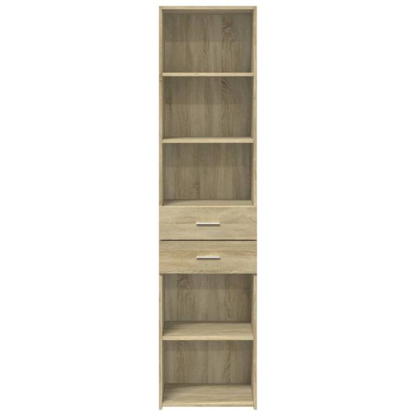 vidaXL Highboard Sonoma oak Engineered wood Tall Highboard Rectangular