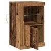 vidaXL LED Sideboard 2 pcs Old Wood 16.14 x 14.57 x 26.38 in