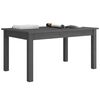 vidaXL Coffee Table Grey Solid pine wood Medium Durable Coffee Table