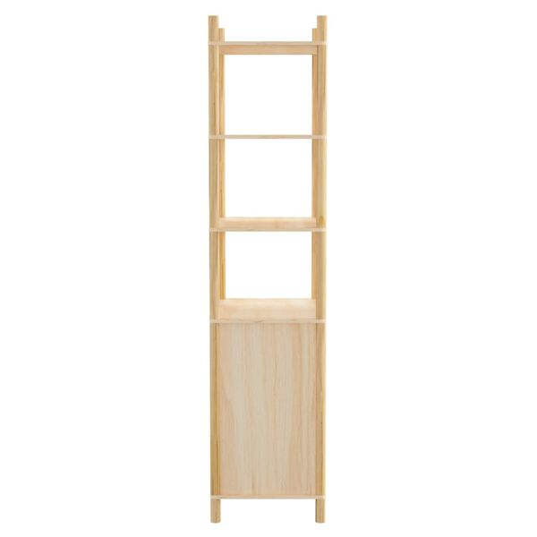 vidaXL Highboard Brown Engineered wood, solid pine wood Tall Highboard