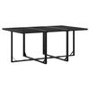 vidaXL Garden Dining Set Black