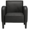 vidaXL Sofa Chair Black Faux Leather, Foam, Spring, Plywood, Plastic