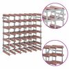 vidaXL Wine Rack for 42 Bottles Brown Solid Wood Pine