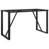 vidaXL Dining Table Leg Black Powder-Coated Steel