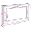 vidaXL Basement Window "RISOR" 39.4x23.6" Tilt&Turn DIN Right White