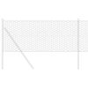 vidaXL Hexagon Fence Gray 0.6 x 50 m Steel