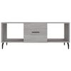 vidaXL Coffee Table Grey Sonoma 40.2x19.7x15.7" Engineered Wood