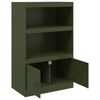 vidaXL Sideboard Olive green Cold-rolled steel Medium Sideboard