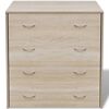 vidaXL Sideboard Oak Engineered wood 23.6x12.0x28.0 in Sideboard