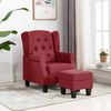 vidaXL Armchair Wine red