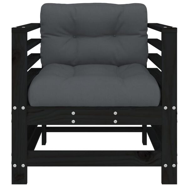 vidaXL Garden Chair Black, Anthracite