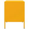 vidaXL Bedside Cabinet Set of 2 Mustard Yellow Cold-Rolled Steel