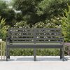 vidaXL Garden Bench Grey Solid Pine Wood Standard Durable Garden Bench