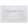 vidaXL Sink Cabinet With Basin White Engineered Wood, Ceramic Medium
