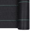 vidaXL Weed Membrane Black Polypropylene 3.3 x 656.2 ft Durable