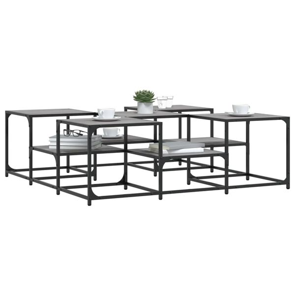 vidaXL Coffee Table Gray Sonoma Engineered wood