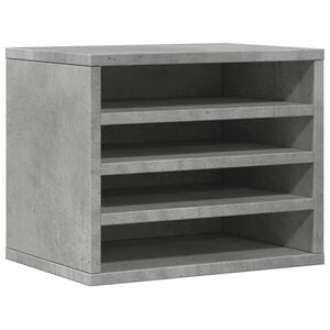 vidaXL Desk Organiser Concrete Grey 14.2x10.2x11.6" Engineered Wood