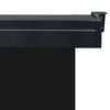 vidaXL Balcony Side Awning Black Steel, aluminum, 100% polyester fabric