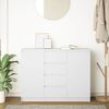vidaXL Sideboard White Engineered wood Medium Sideboard Rectangular