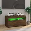 vidaXL TV Cabinet Brown oak Engineered wood 29.5 in x 13.8 in x 15.7 in