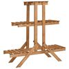 vidaXL Plant Stand Natural wood Firwood with water-based paint