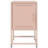 vidaXL Bedside Cabinet Pink Steel Compact Bedside Cabinet Rectangular