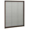 vidaXL Window Screen Brown frame with black mesh