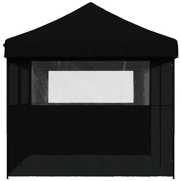 vidaXL Party Tent Black Oxford fabric with PVC coating Large Foldable