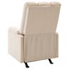 vidaXL Massage Reclining Chair Cream Polyester, Plywood, Metal Standard