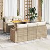 vidaXL Garden Sofa Set Beige