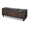 vidaXL Storage Bench Dark Brown