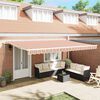 vidaXL Retractable Awning Retractable Multicolour 196.85" x 118.11