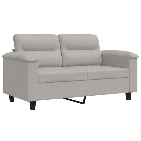 vidaXL 2-seater Sofa Light Grey