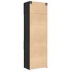 vidaXL Storage Cabinet Black Engineered Wood Large Storage Cabinet