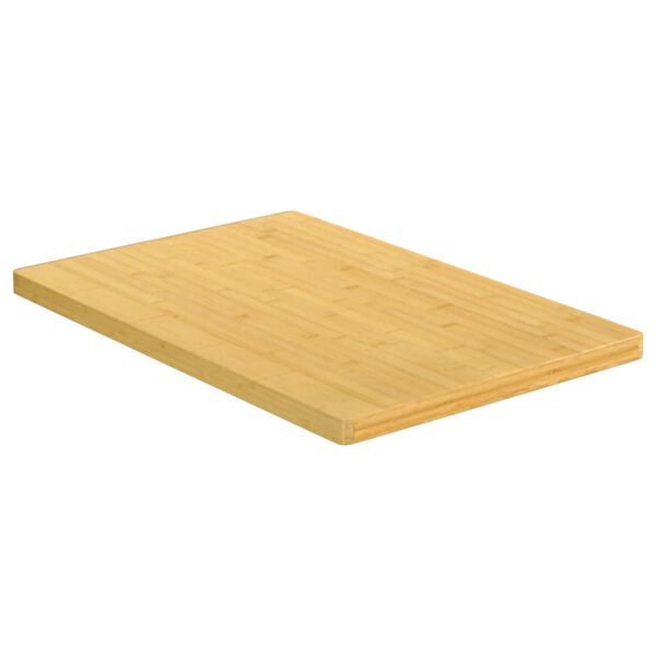 vidaXL Table Top Natural Bamboo 23.6 x 39.4 in Rounded Corners