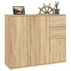 vidaXL Sideboard Sonoma oak Engineered wood Medium Sonoma Oak Sideboard