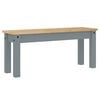 vidaXL Dining Set Gray Solid Pine Wood Standard Seats Many Dining Set