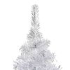 vidaXL Artificial Pre-lit Christmas Tree with Ball Set Silver 59.1" PET
