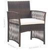 vidaXL Garden Lounge Set Brown and Cream white