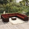 vidaXL Patio Lounge Set Modular Garden Lounge Set Rectangular Modern