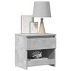 vidaXL Bedside Cabinet Concrete grey Engineered wood Medium