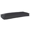vidaXL Pallet Cushion Set 2 pcs Black 39.37 x 15.75 x 3.15 in