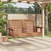 vidaXL Garden Swing Bench Brown Solid Fir Wood Standard Ergonomic