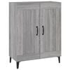 vidaXL Sideboard Grey Sonoma Engineered wood, Iron Medium Sideboard