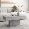 vidaXL Coffee Table Grey Sonoma Engineered Wood Medium Modern