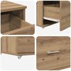 vidaXL Drawer Cabinet Brown 55 x 45 x 33.5 cm Engineered wood