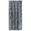 vidaXL Velvet Curtains 2 pcs Silver Grey 68.90 x 55.12 in Velvet